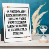 Juneteenth, Freedom of African American. Fotoplaat (Zijkant)