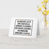 Juneteenth, Freedom of African American. Kaart (Gele Bloem)