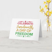 Juneteenth, Freedom of African American. Kaart (Gele Bloem)