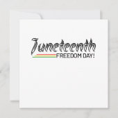 Juneteenth, Freedom of African American. Kaart (Voorkant)