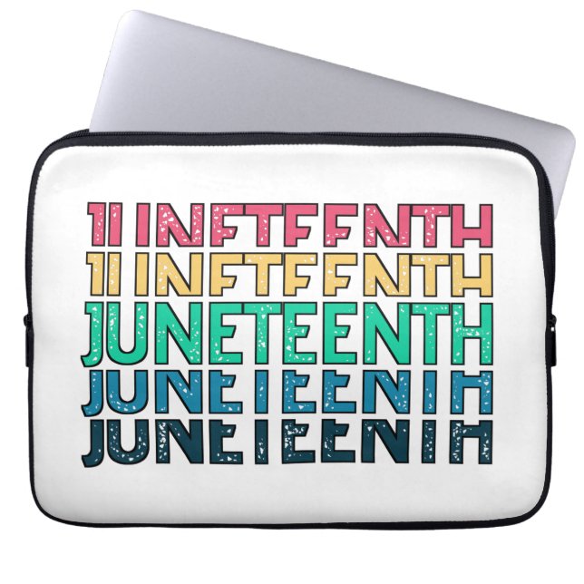 Juneteenth, Freedom of African American. Laptop Sleeve (Voorkant)