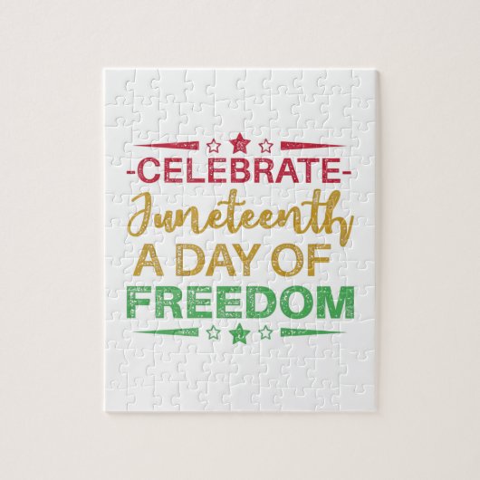 Juneteenth, Freedom of African American. Legpuzzel (Verticaal)