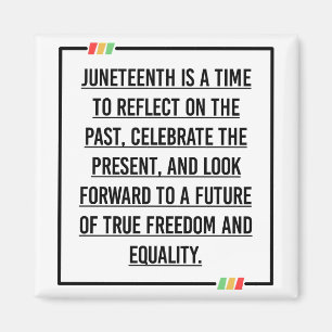 Juneteenth, Freedom of African American. Magneet