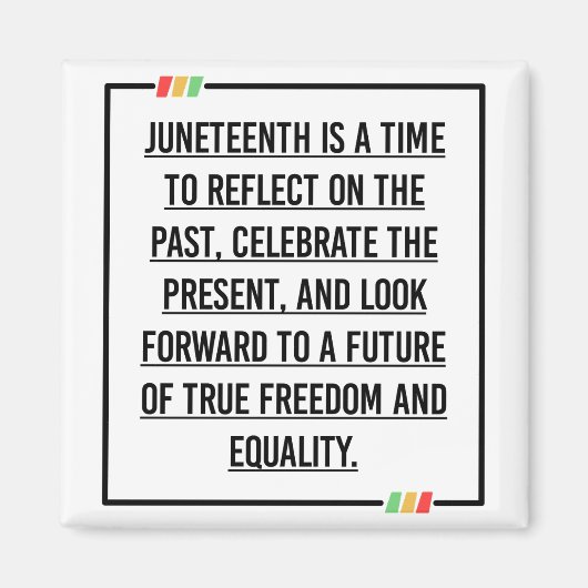 Juneteenth, Freedom of African American. Magneet (Voorkant)