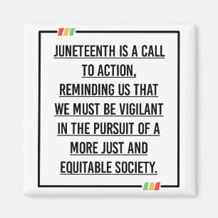 Juneteenth, Freedom of African American. Magneet