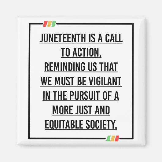 Juneteenth, Freedom of African American. Magneet (Voorkant)