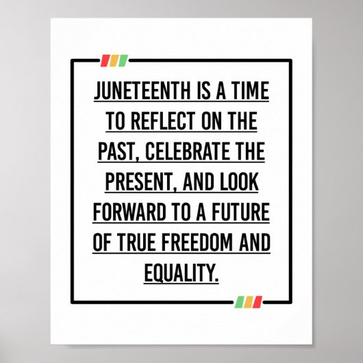 Juneteenth, Freedom of African American. Poster (Voorkant)