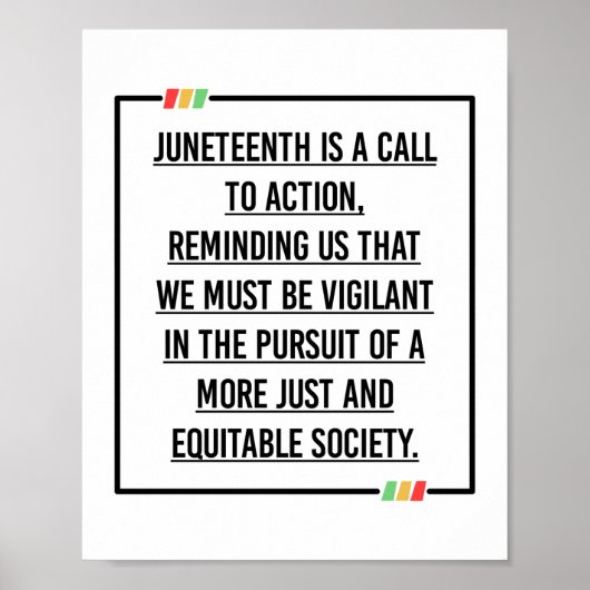 Juneteenth, Freedom of African American. Poster (Voorkant)