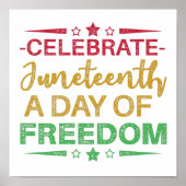 Juneteenth, Freedom of African American. Poster (Voorkant)