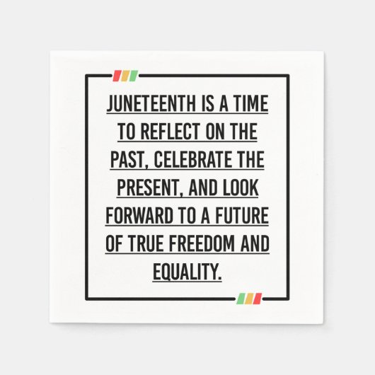 Juneteenth, Freedom of African American. Servet (Voorkant)
