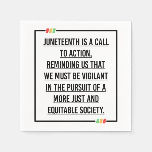 Juneteenth, Freedom of African American. Servet (Voorkant)