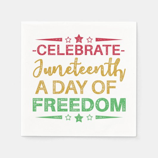 Juneteenth, Freedom of African American. Servet (Voorkant)