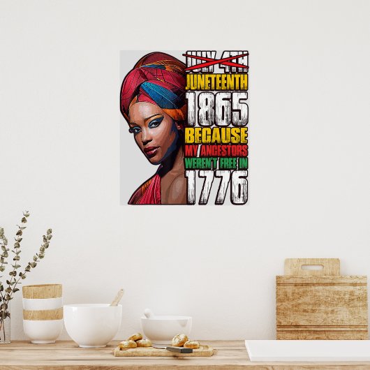 Juneteenth Freedom Poster (Keuken)