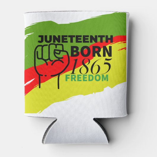 Juneteenth geboren 1865 blikjeskoeler (Voorkant)