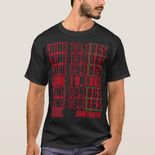 Juneteenth Geïnspireerd Juneteenth Quote: Zwart T-shirt