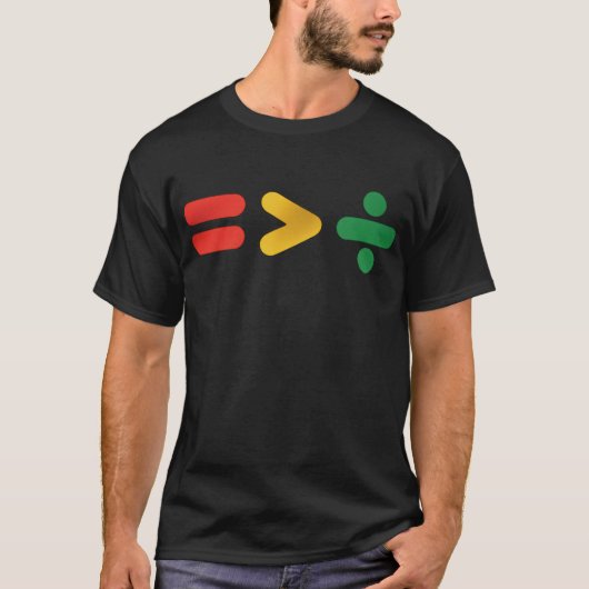 Juneteenth Gelijkheid Groter Dan Verdeeldheid T-shirt (Voorkant)