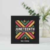 Juneteenth gelijkheid is groter dan Division Afro Kaart (Staand voorkant)