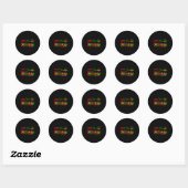 Juneteenth gelijkheid is groter dan Division Afro Ronde Sticker (Vel)