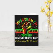 Juneteenth geloof dat het gelukt is om de verleden kaart (Gele Bloem)