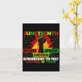 Juneteenth geloof dat het gelukt is om de verleden kaart (Gele Bloem)