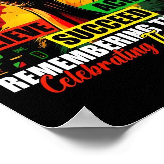 Juneteenth geloof dat het gelukt is om de verleden poster (Hoek)