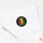 Juneteenth Geloof Succeed Pride 1865 Mannen Ronde Sticker (Envelop)