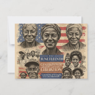 Juneteenth - Generaties van kracht en liefde Briefkaart