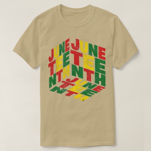 Juneteenth Geometric African Geïnspireerd T-shirt (Design voorkant)