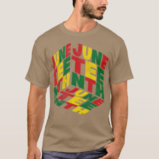 Juneteenth Geometric African Geïnspireerd T-shirt
