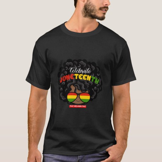 Juneteenth gevierd Gecertificeerd Zwart Eigen Bedr T-shirt (Voorkant)