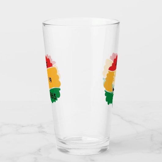 Juneteenth Glass - Afro Woman Glas (Links)