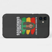 Juneteenth Glasses Locs maken me gevaarlijk Case-Mate iPhone Case (Achterkant (horizontaal))