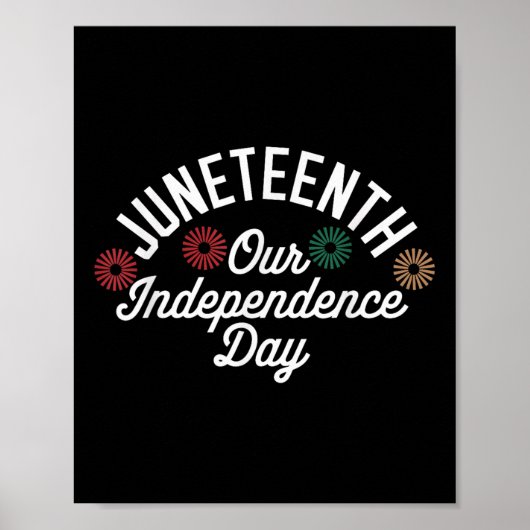 Juneteenth Graphic T - shirts voor onze Onafhankel Poster (Voorkant)