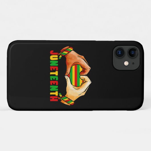 Juneteenth Hart Case-Mate iPhone Case (Achterkant (horizontaal))