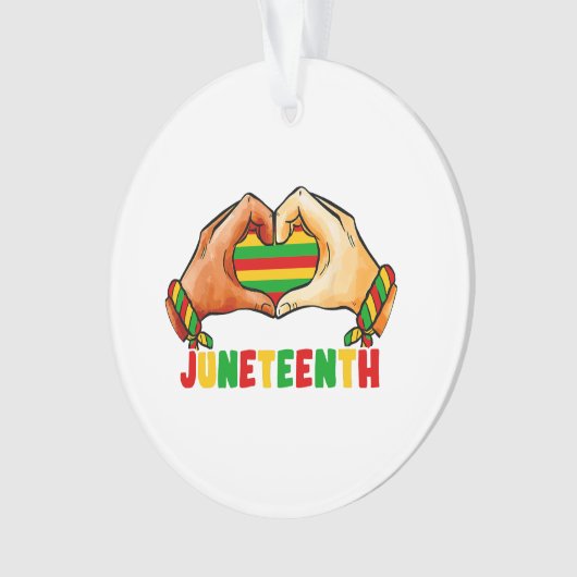 Juneteenth Hart Juneteenth Hart Ornament (voorkant)