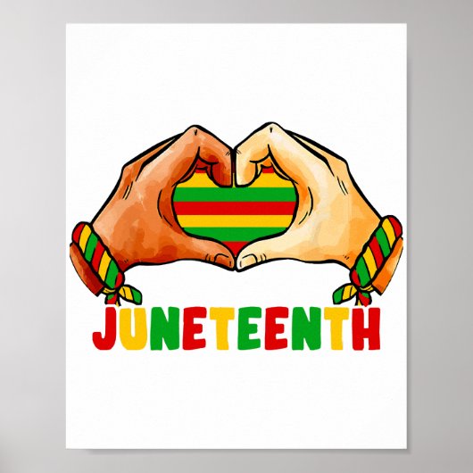 Juneteenth hart Juneteenth hart Poster (Voorkant)