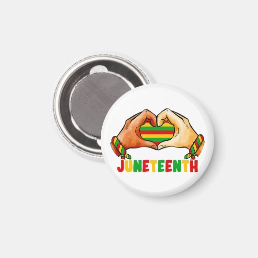 Juneteenth Hart Magneet (Voorkant / Achterkant)