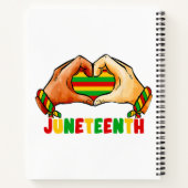 Juneteenth Hart Notitieboek (Achterkant)