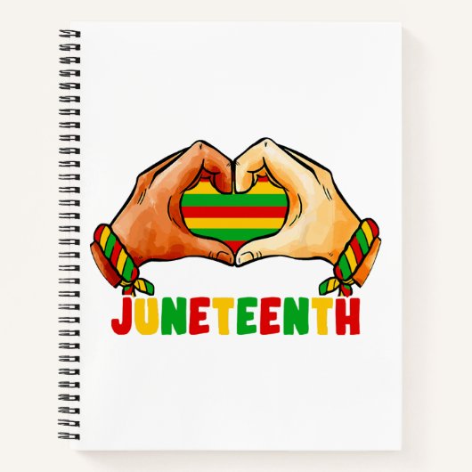 Juneteenth Hart Notitieboek (Voorkant)