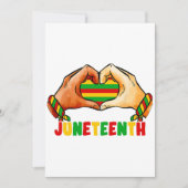 Juneteenth Heart Kaart (Voorkant)