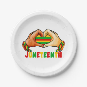 Juneteenth Heart Papieren Bordje