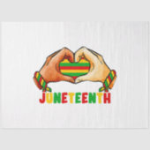 Juneteenth Heart Tissuepapier (Voorkant)