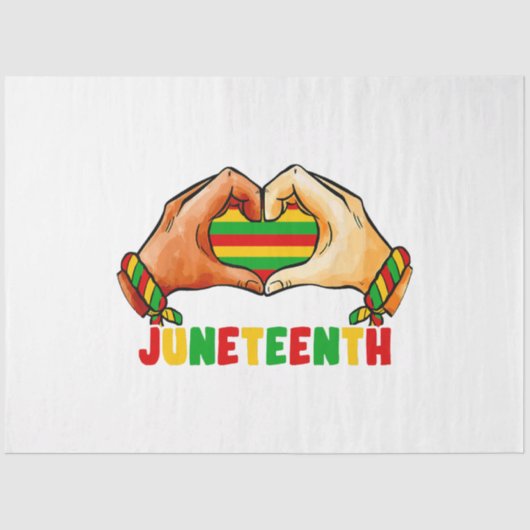 Juneteenth Heart Tissuepapier (Voorkant)