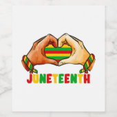 Juneteenth Heart Wijn Etiket (Enkel label)
