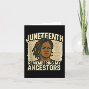 Juneteenth Herinneren Mijn Voorouders Vrijheid Ret Kaart