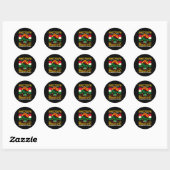 Juneteenth Herinnering aan het verleden Afrikaanse Ronde Sticker (Vel)