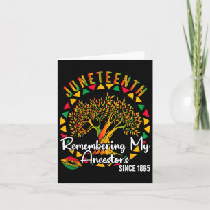 Juneteenth Herinnering aan mijn voorouders kleurri Kaart