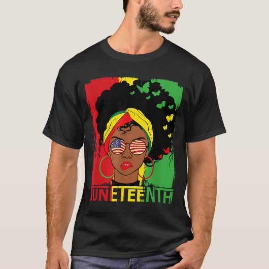 Juneteenth Herinnert mijn ankers zwarte vrijheid T-shirt (Voorkant)