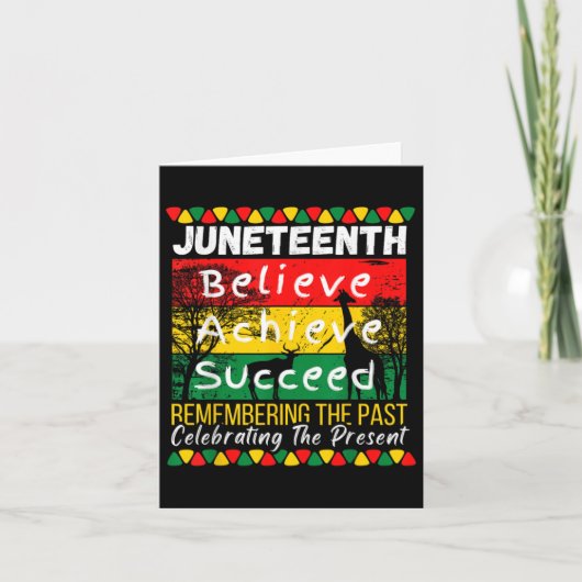 Juneteenth herinnert zich het verleden en viert de kaart (Voorkant)