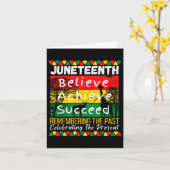 Juneteenth herinnert zich het verleden en viert de kaart (Gele Bloem)